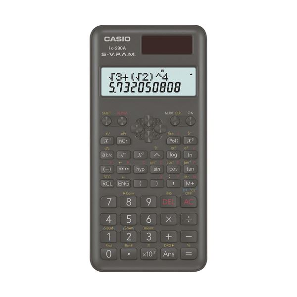 カシオ 関数電卓 10桁2行ハードケース付 FX-290A-N 1セット（3台） b04