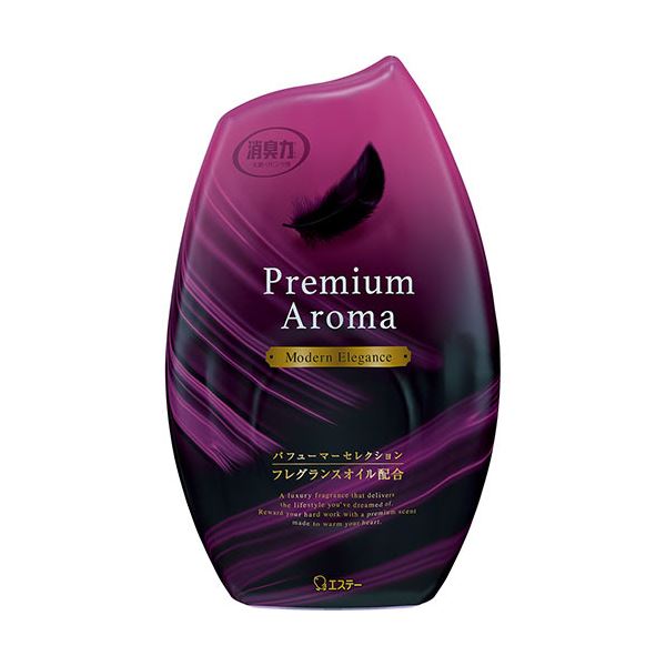 （まとめ）エステー お部屋の消臭力 PremiumAroma モダンエレガンス 400ml 1セット（3個）(×5セット) b04