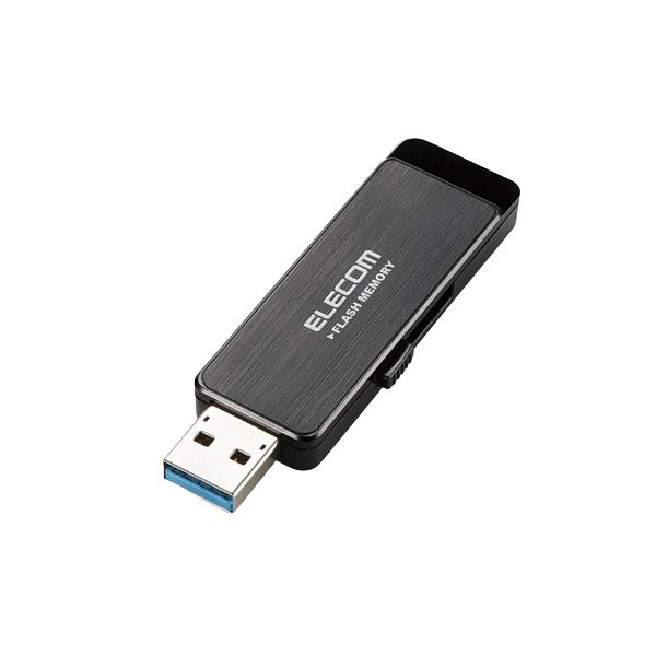 エレコム USB3.0ハードウェア暗号化USBメモリ 16GB ブラック MF-ENU3A16GBK 1個 b04