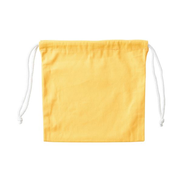 （まとめ）三栄産業 11号 帆布硬貨集金用巾着袋 レモン KC2525SET5-04 1パック（5枚） (×3セット) b04