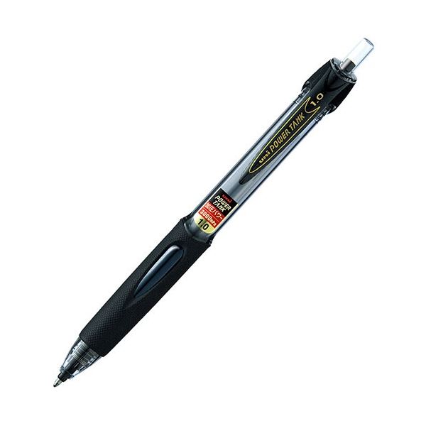 (まとめ) 三菱鉛筆 油性加圧ボールペンパワータンク スタンダード 1.0mm 黒 SN200PT10.24 1本 (×50セット) b04