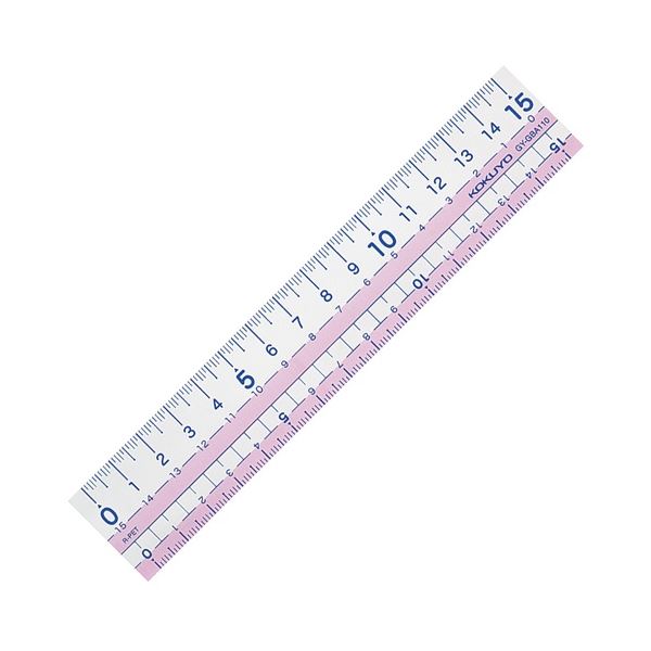 (まとめ) コクヨ 直線定規(まなびすと)(再生PET樹脂製) 15cm ピンク GY-GBA110P 1セット(10本) (×3セット) b04