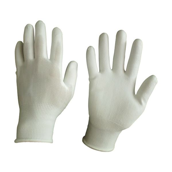 (まとめ) 富士手袋工業 ウレタンメガ ホワイト S 5320-S 1パック(10双) (×5セット) b04