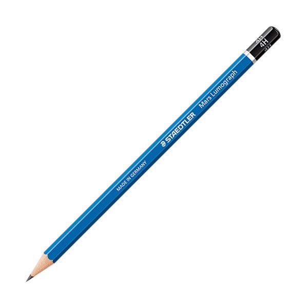 (まとめ) ステッドラー マルス ルモグラフ製図用 高級鉛筆 4H 100-4H 1ダース(12本) (×5セット) b04