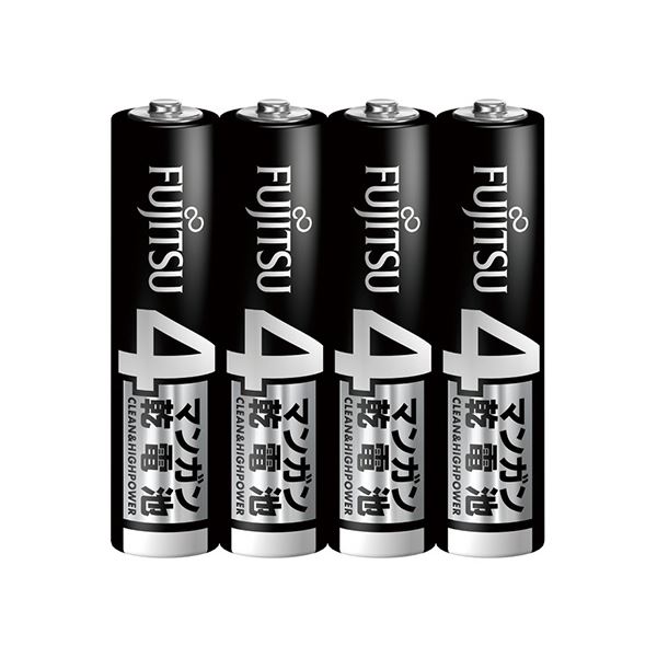 (まとめ）FDK 富士通 マンガン乾電池 単4形R03U（4S） 1セット（40本：4本×10パック）(×10セット) b04