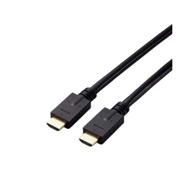 (まとめ）エレコム HDMIケーブル（HighSpeed HDMI） 5.0m ブラック RoHS指令準拠（10物質） CAC-HD1450BK/ID 1本(×3セット) b04