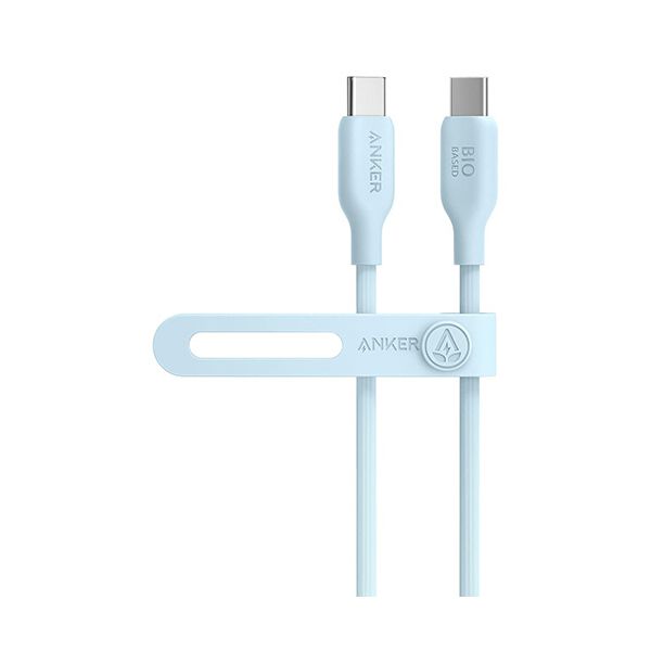 【商品名】 （まとめ） アンカージャパン ANKER 543 エコフレンドリーUSB-C＆USB-C ケーブル 0.9m ブルー A80E1N31 1本 【×5セット】 【ジャンル・特徴】 エコフレン