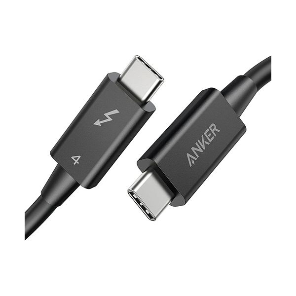【商品名】 （まとめ） アンカージャパン ANKER USB-C＆USB-C Thunderbolt 4 100W ケーブル 0.7m ブラック A88590111本 【×2セット】 【ジャンル・特徴
