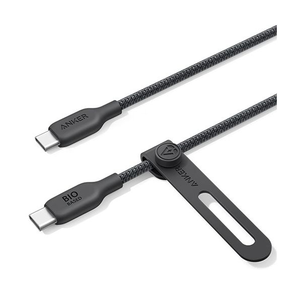 【商品名】 アンカージャパン ANKER USB-C＆USB-C ケーブル（240W エコフレンドリーナイロン） 0.9m ブラック A80E50111本 【ジャンル・特徴】 植物由来ナイロン素材を採
