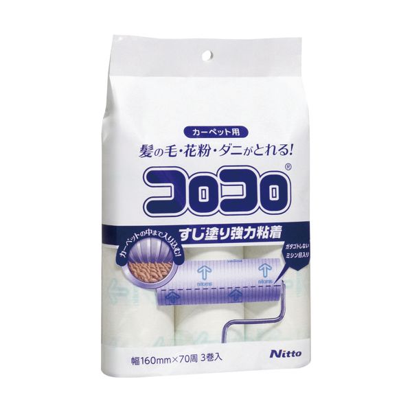 【商品名】 （まとめ） ニトムズ コロコロスペアテープ強力すじ70周 C4346 1パック（3巻） 【×2セット】 [ C4346 ] 関連ワード:生活用品・インテリア・雑貨 日用雑貨 掃除用品