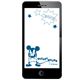 【Disney】スマートフォン SENSAI ミッキー(画面保護シール)(レトロ 総柄)