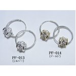 ハワイアン♪リングバレチャーム付ピアス/シルバー