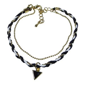 大人可愛い♪重ね付けカラフルブレス/アレンジブラック