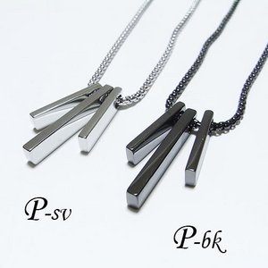 シンプルメンズデザインネックレス/yon015シルバー