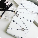 MrH（ミスターエイチ）スマホケース/フラワードロップ　GalaxyS3