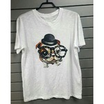 フレンチブルドッグプリントＴシャツ／ホワイト