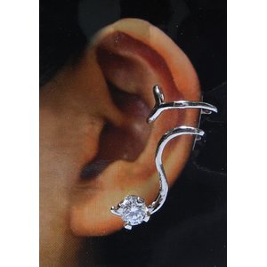 新しい耳飾り「イヤークリップ」立爪ウェーブタイプ【2個セット】/シルバー 商品画像
