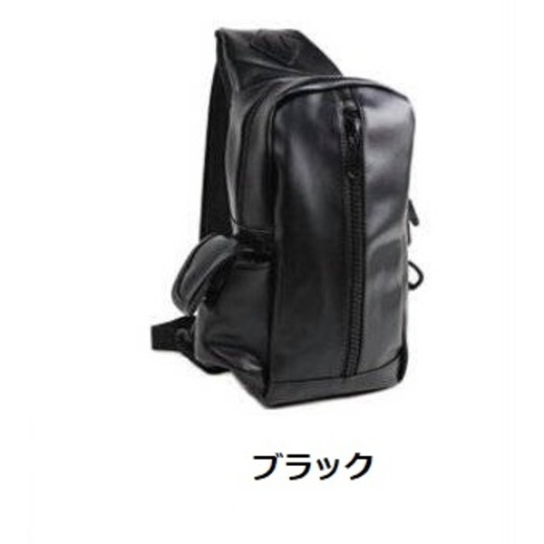 人気のため新カラー追加!登山も普段使いにも。シンプルボディバッグ/ブラックf00