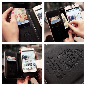 MrH(ミスターエイチ)スマホウォレットケース/オリエンタルポップビューティーレッドBy iphone6splus 商品写真2