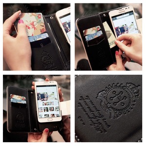MrH(ミスターエイチ)スマホウォレットケース/ベラロゼットピンク※チェーン付Byiphone6 MrH(ミスターエイチ)スマホウォレットケース/ベラロゼットピンク※チェーン付Byiphone6
