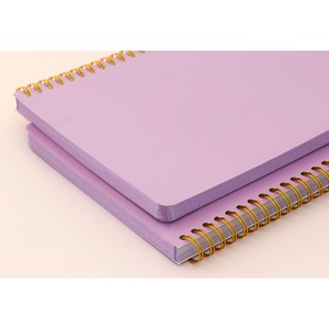 7321Design(7321デザイン) ステッカー付カラフルツインリングノート(方眼)バイオレット 7321Design(7321デザイン) ステッカー付カラフルツインリングノート(方眼)バイオレット