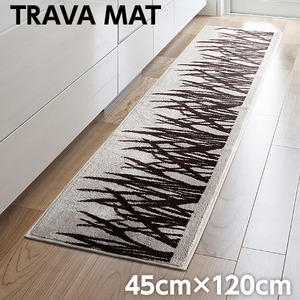 スミノエ ラグマット NEXTHOME TRAVA MAT トラバ マット 45×120cm モカ - 拡大画像