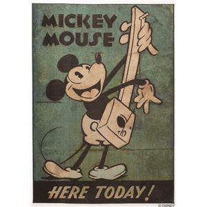 スミノエ DISNEY DRM-1034ラグ MICKEY／Music RUG 140×200cm グリーン 【日本製】 - 拡大画像