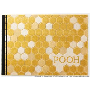 スミノエ DISNEY DRP-1032ラグ POOH／Honey RUG 140×200cm イエロー 【日本製】 - 拡大画像