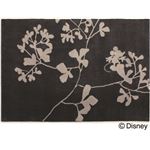 スミノエ DISNEY DRM-4003ラグ MICKEY／Twig leaf RUG 140×200cm チャコール