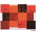 スミノエ DISNEY DRM-4013ラグ MICKEY／Patchwork RUG 100×140cm レッド