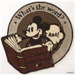 スミノエ DISNEY DRM-4032ラグ MICKEY／Dictionary RUG 110×110cm ブラウン