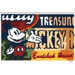 スミノエ DISNEY DMM-4048マット MICKEY／Label MAT 50×80cm ブルー
