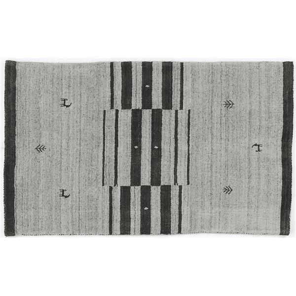 ギャッベ ラグマット/絨毯 (約70×120cm ブラウン) 綿混 スミノエ (リビング ダイニング 玄関 ベッドルーム) b04