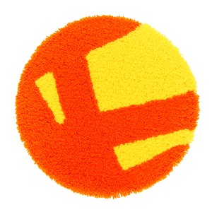 デザインライフ チェアマット PIKA PAD(ピカパッド) 35×35cm オレンジ 【日本製】 - 拡大画像