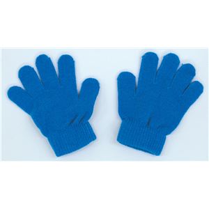 (まとめ)アーテック カラーのびのび手袋 【子供用サイズ】 アクリル製 ブルー(青) 【×50セット】 - 拡大画像