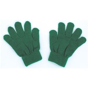 (まとめ)アーテック カラーのびのび手袋 【子供用サイズ】 アクリル製 グリーン(緑) 【×50セット】 - 拡大画像