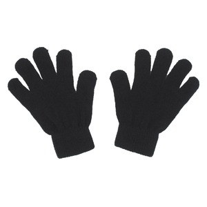 (まとめ)アーテック カラーのびのび手袋 【子供用サイズ】 アクリル製 ブラック(黒) 【×50セット】 - 拡大画像