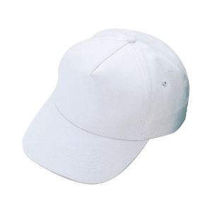 (まとめ)アーテック 体育帽子/キャップ 【頭囲/内寸：約540～580mmまで】 綿100% ホワイト(白) 【×15セット】 - 拡大画像
