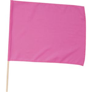 (まとめ)アーテック 旗/フラッグ 【小】 410×300mm ポリエステル・綿製 ピンク(桃) 【×40セット】 - 拡大画像