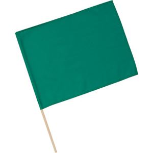 (まとめ)アーテック 旗/フラッグ 【小】 410×300mm ポリエステル・綿製 グリーン(緑) 【×40セット】 - 拡大画像
