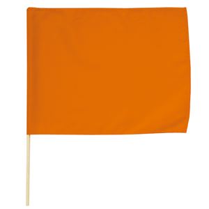 (まとめ)アーテック 旗/フラッグ 【小】 410×300mm ポリエステル・綿製 オレンジ 【×40セット】 - 拡大画像