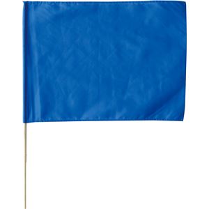 (まとめ)アーテック 旗/フラッグ 【大】 600mmX450mm ポリエステル製 軽量 ブルー(青) 【×30セット】 - 拡大画像