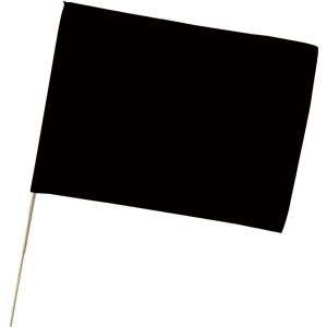 (まとめ)アーテック 旗/フラッグ 【大】 600mmX450mm ポリエステル製 軽量 ブラック(黒) 【×30セット】 - 拡大画像