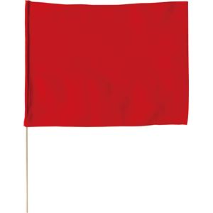 (まとめ)アーテック 旗/フラッグ 【特大】 800mm×600mm ポリエステル製 軽量 レッド(赤) 【×15セット】 - 拡大画像