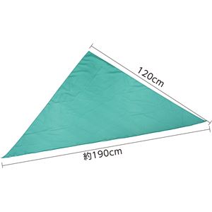 (まとめ)アーテック カラースカーフ 【三角型】 シフォン 1200×1900mm グリーン(緑) 【×15セット】 - 拡大画像