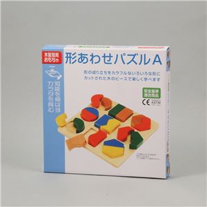 (まとめ)アーテック 形あわせパズル A(木製玩具) 【×5セット】 - 拡大画像