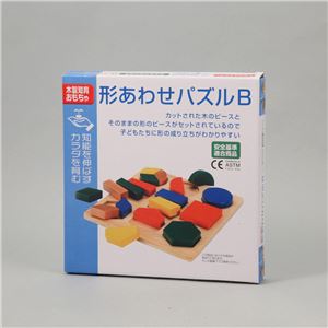 （まとめ）アーテック 形あわせパズル B（木製玩具） 【×5セット】