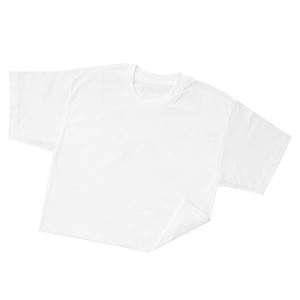 (まとめ)アーテック Tシャツ 【Cサイズ 5～7才用】 綿100% 半袖 無地 ホワイト(白) 【×15セット】 - 拡大画像