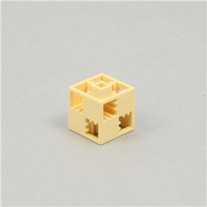 (まとめ)アーテック Artecブロック/カラーブロック 【基本四角】 24pcs ABS製 薄黄 【×15セット】 - 拡大画像