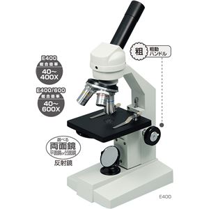 （まとめ）アーテック 生物顕微鏡 E400／600（反射鏡）木箱大付 【×1セット】